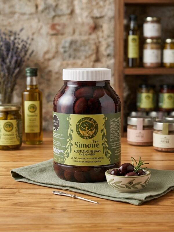 Aceitunas negras en salmuera