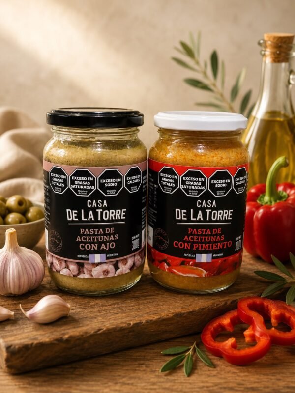 Pasta de aceitunas saborizada